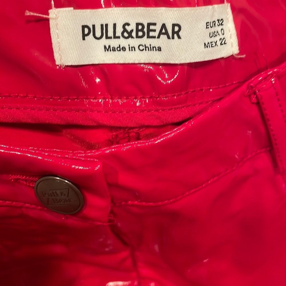 PULL&BEAR VINYL - RED size 0